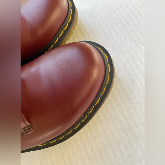 Dr Martens 1460 Smooth Leather Cherry Red size 42 mens 8 women's 9.5 - Picture 9 of 16